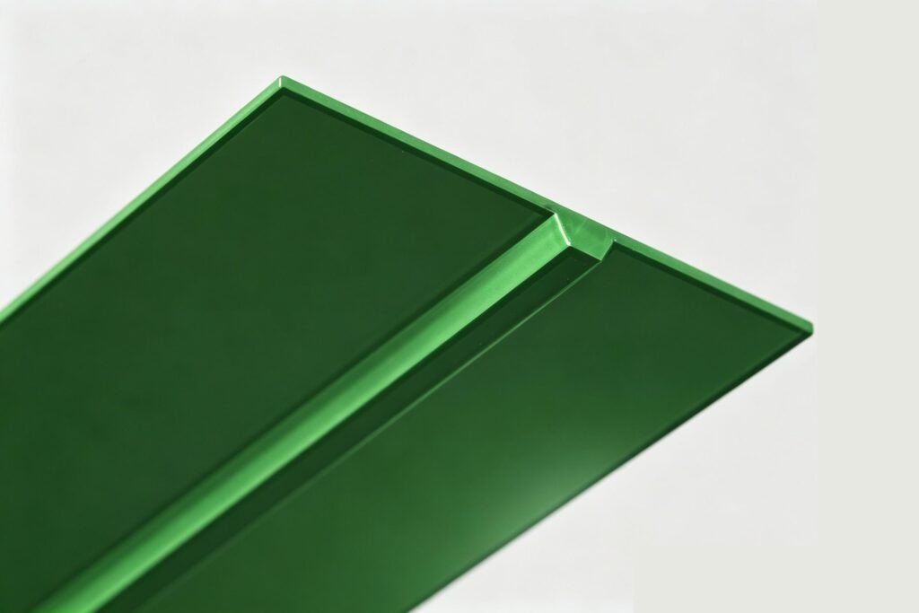 Conveyor belt guide strip for accurate product positioning