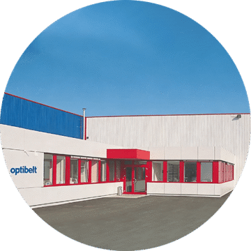Optibelt V-belt production line, quality rubber belts for heavy machines
