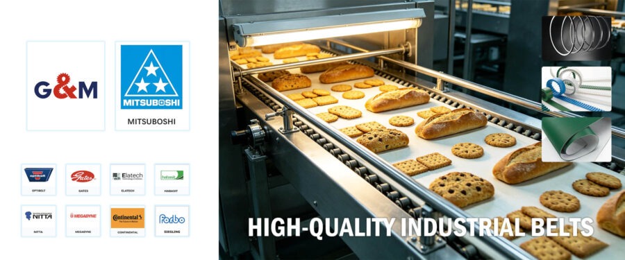 Multi-Brand Industrial Belt Supply Overview, Featuring Gates, MITSUBOSHI, Optibelt, Continental, Forbo, Habasit, Megadyne and More – Ex-Stock in Australia