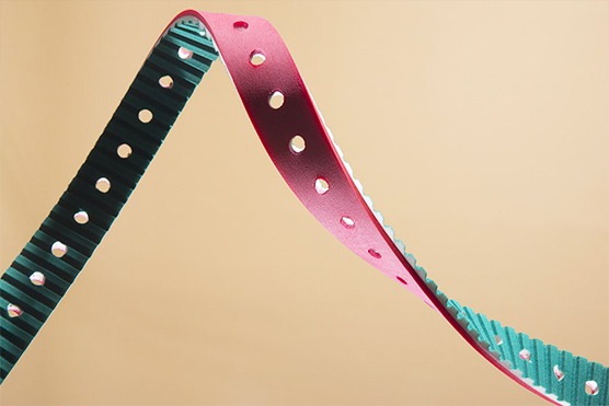 Finished Belt Punching Product Display 5, Custom Perforated Belts Ready for Installation in Australia