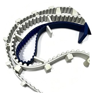 Belt Cleats and Guide Strips Attachment Example, Custom Conveyor Belt Modifications in Australia