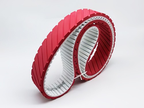 Finished Rubber Coating Product Display, Custom Coated Belts Ready for Installation in Australia