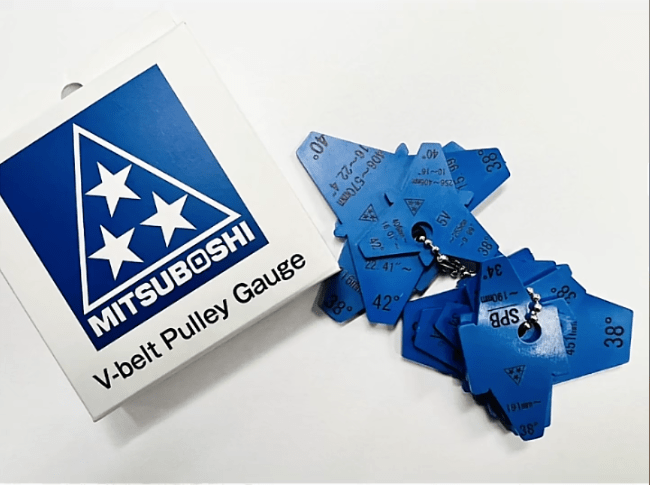 Mitsuboshi Pulley Groove Gauge for V-Belt inspection